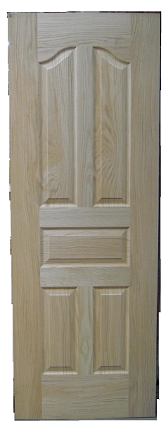 Natural red oak HDF molded door skins